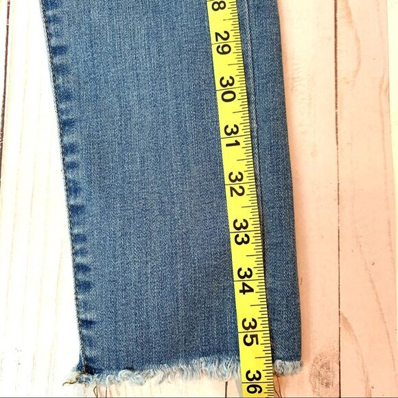 Banana Republic Oleande Frayed Hem Skinny Jeans Size 25 - Picture 8 of 13